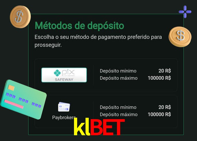 O cassino klbet oferece uma grande variedade de métodos de pagamento